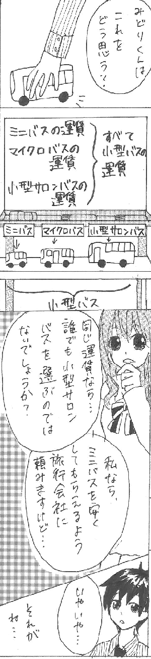 名古屋など愛知県、四日市・桑名など三重県出発、グリーントラベルの【貸切バス】の料金は、なぜお値打ち(格安)なのですか？ を説明している漫画＜９ページ目＞